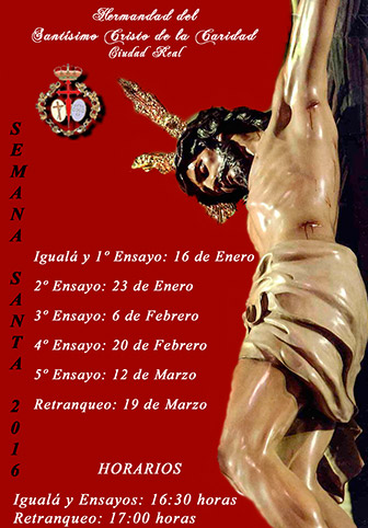 Calendario de ensayo de costaleros 2016