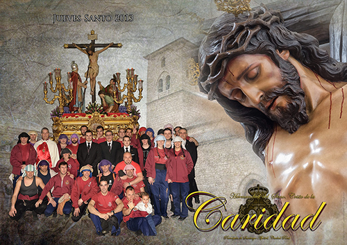 Cuadrilla de costaleros del Stmo. Cristo de la Caridad. Jueves Santo 2013